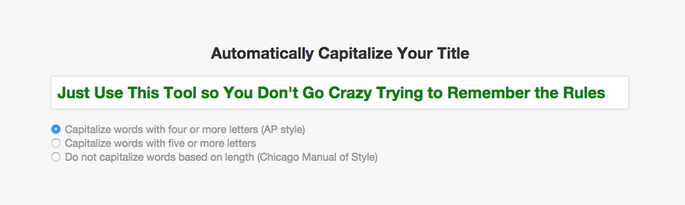 Title Capitalization Rules For The Busy Blogger