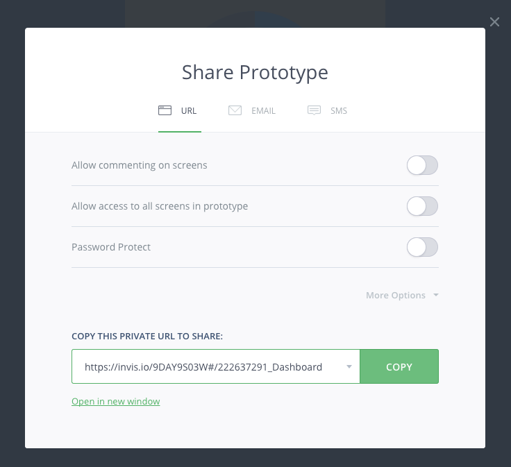 Share prototype for feedback