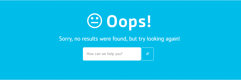 Old URL Solution by adding a search bar in the 404 Error Page